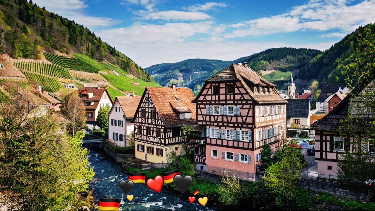 Красивые деревни 🍇 в горах Германии: взгляд на сельскую жизнь 🏔️
