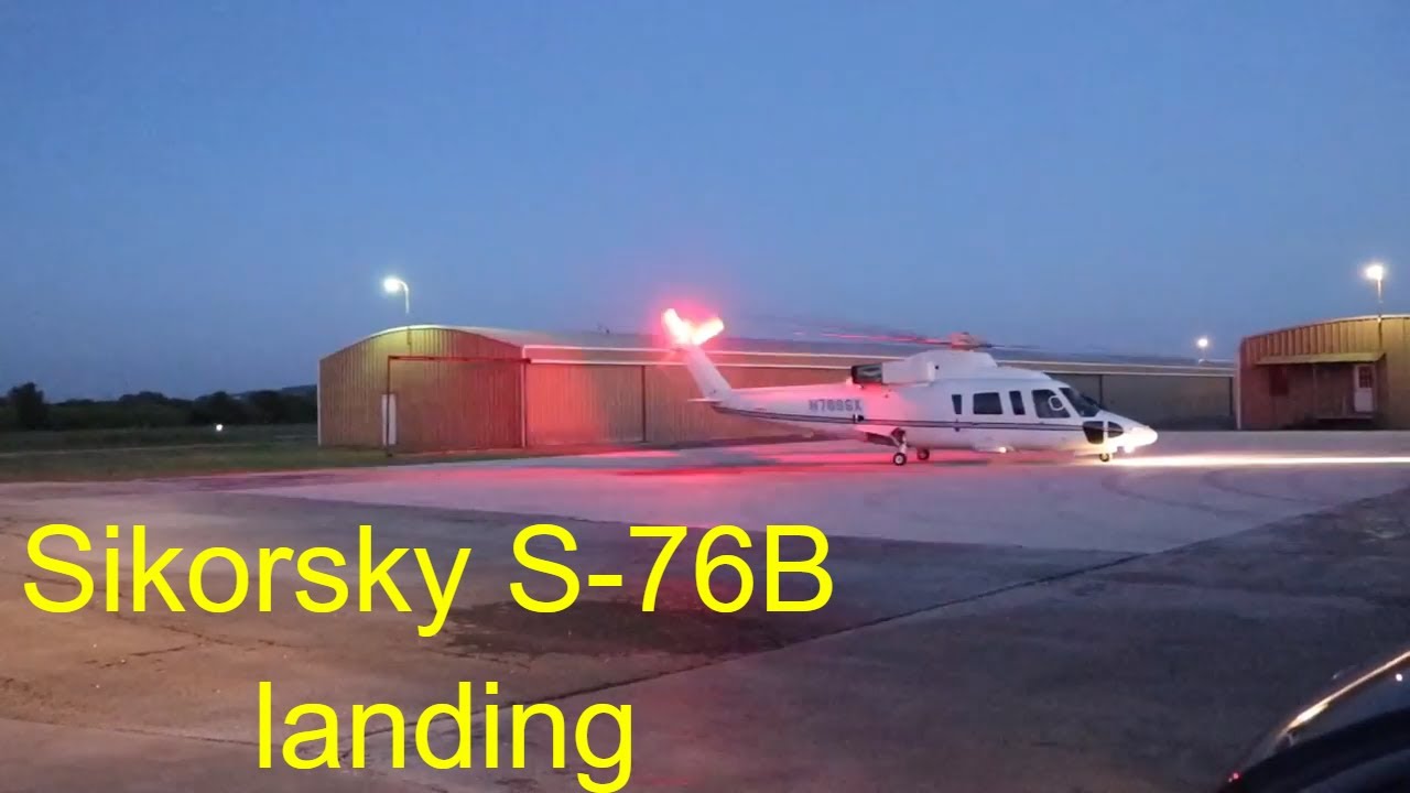 Sikorsky S76 eveing landing in Bulverde (Just like Kobe Bryant's helicopter)