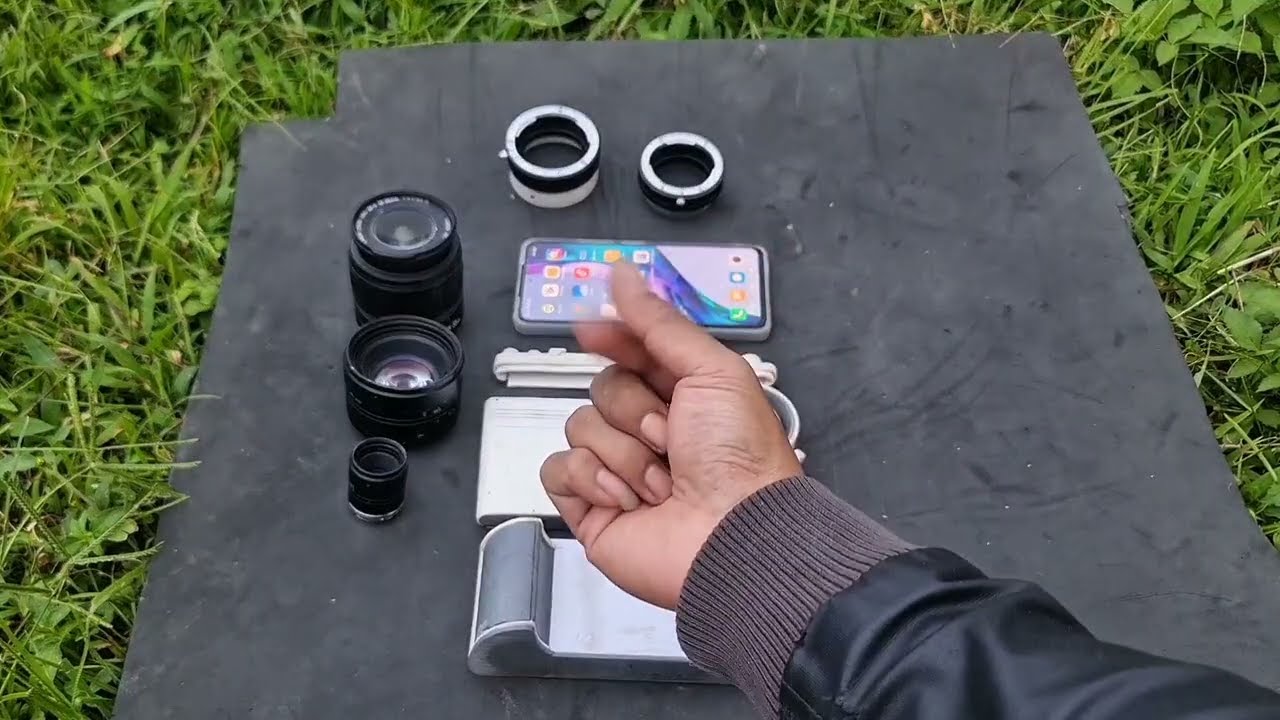 Modifikasi Gila! HP Dirombak Jadi Kamera Mirrorles,Pasang lensa manual/external langsung ke sensor