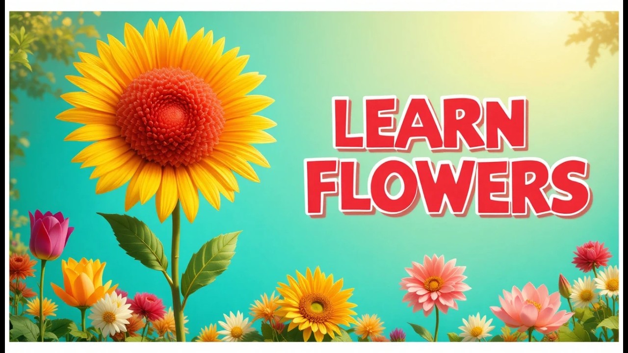 30+ Flowers names | Learn flowers for kids | Real Flower Names for Beginners