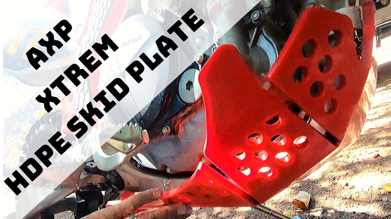 AXP Racing XTREM / Moose Skid Plate Made Of HDPE Plastic On The Honda CRF450L / Review