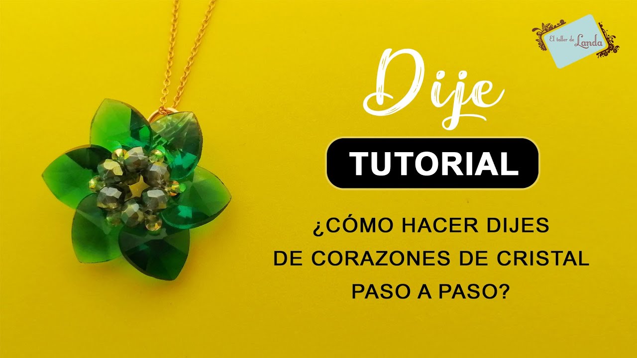 Tutorial: Cómo hacer DIJE de corazones de CRISTAL PASO a PASO