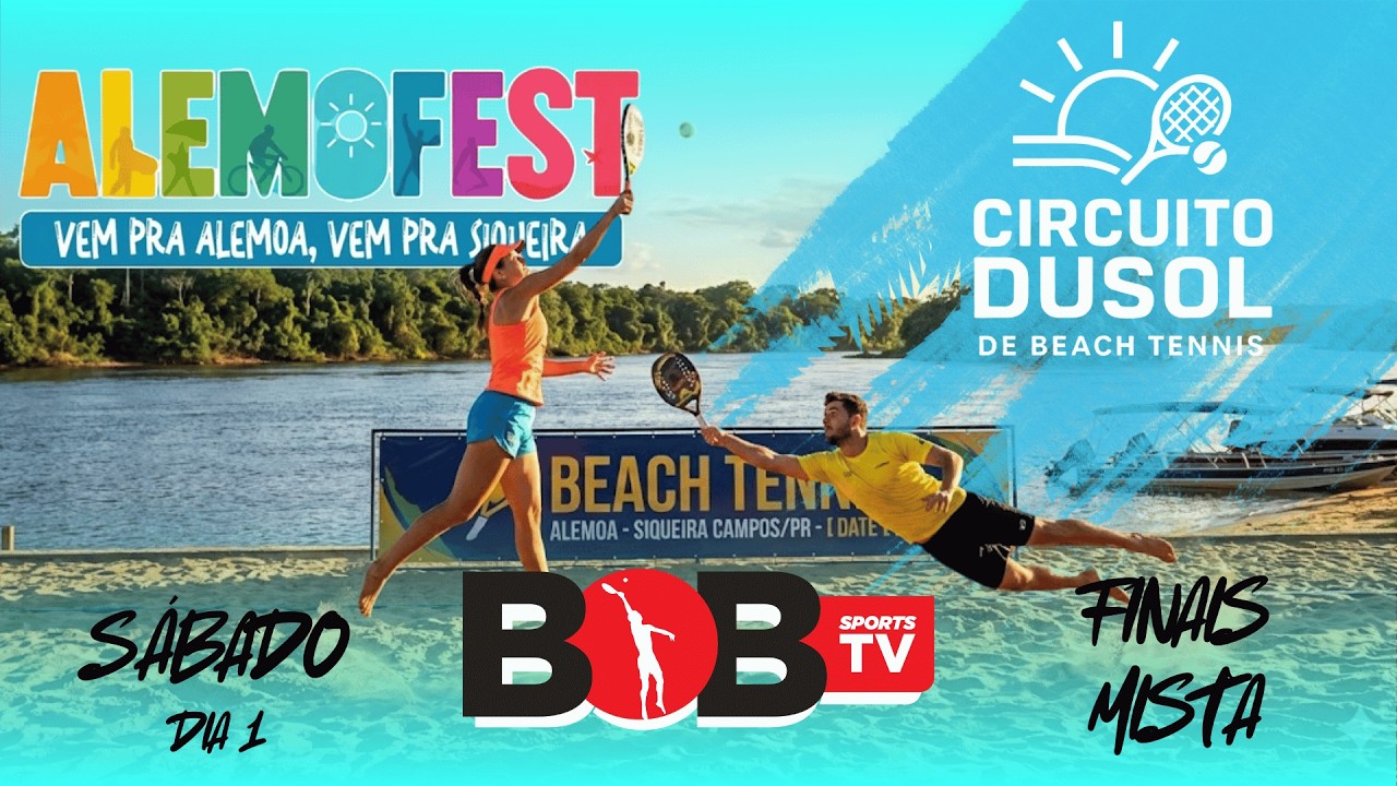 Circuito Dusol de Beach Tennis - AlemoFest - Siqueira Campos/PR - Dia 1 - FINAIS MISTA D
