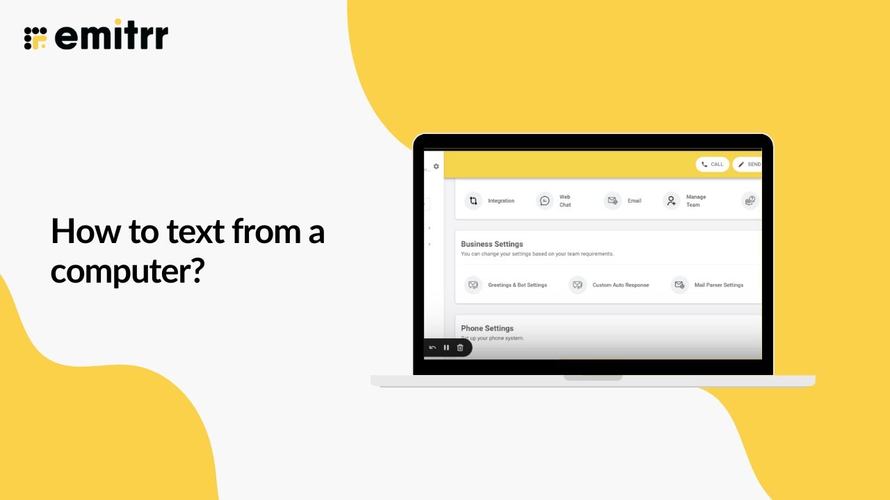 How to Text from a Computer | Send Business SMS from Desktop Easily With Emitrr