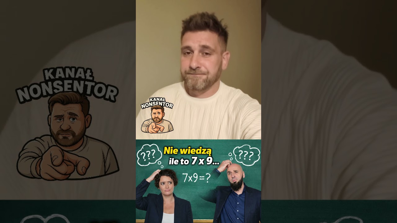 Nonsentor: 9&times;7 i polityczny reset m&oacute;zgu &mdash; gdy podstaw&oacute;wka wygrywa z dorosłością #Żukowska #shorts