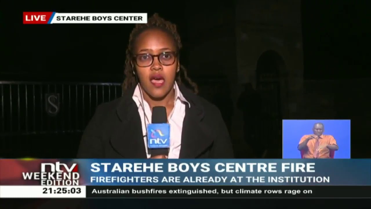 #Breaking: Fire at Starehe Boys' Centre and School