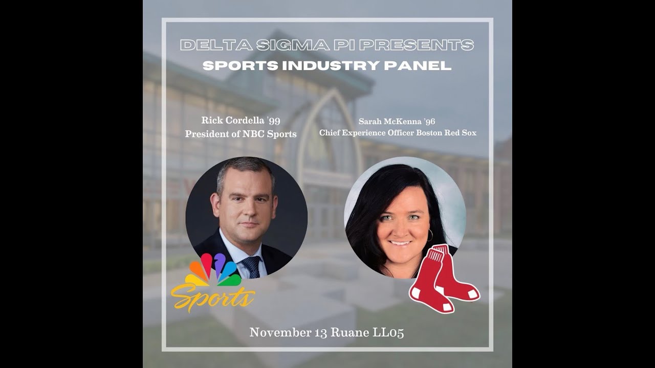 Rick Cordella &rsquo;99 and Sarah McKenna &rsquo;96 on the Sports Industry