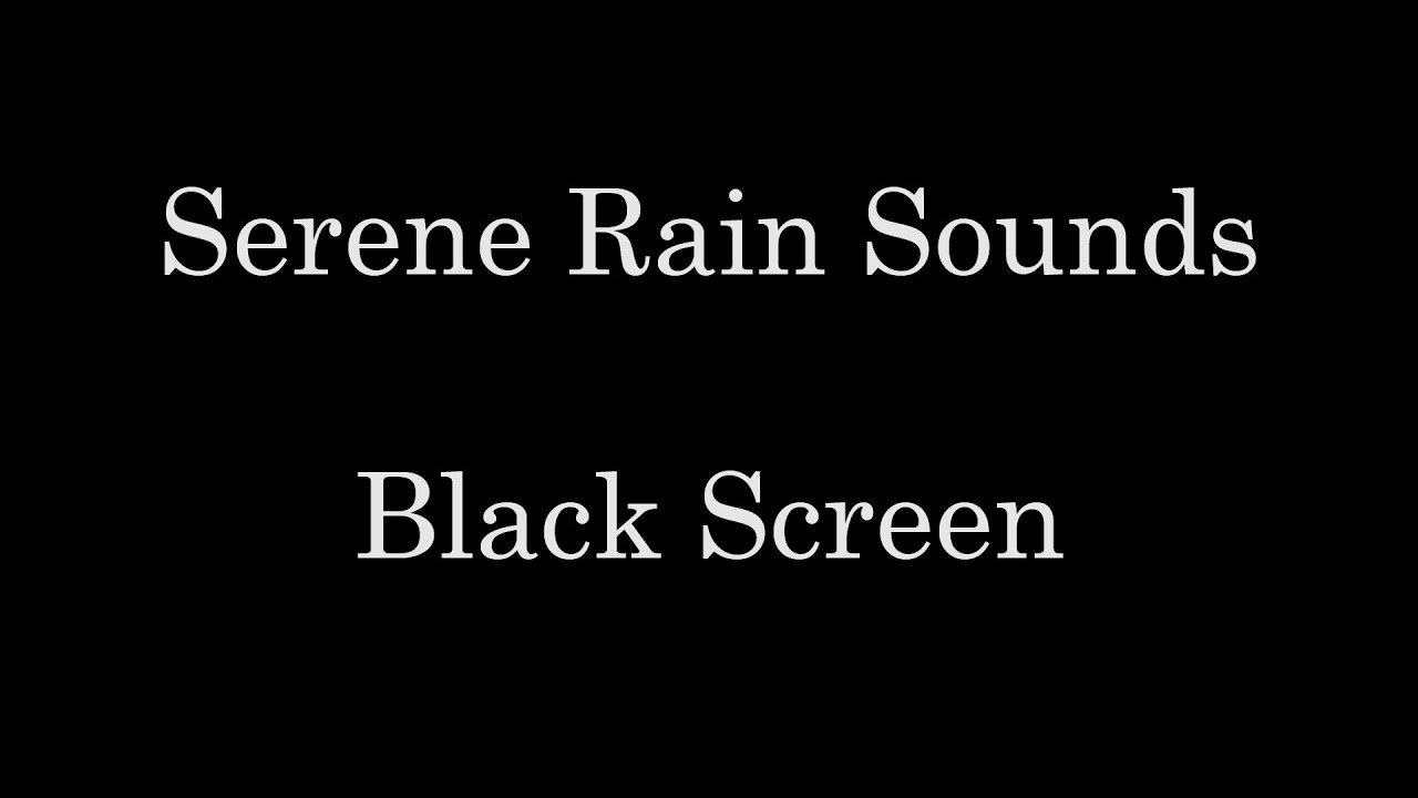 Immersive Rainfall Sounds | Hard Rain | 10 Hours of Serene Audio Experience | Black Screen