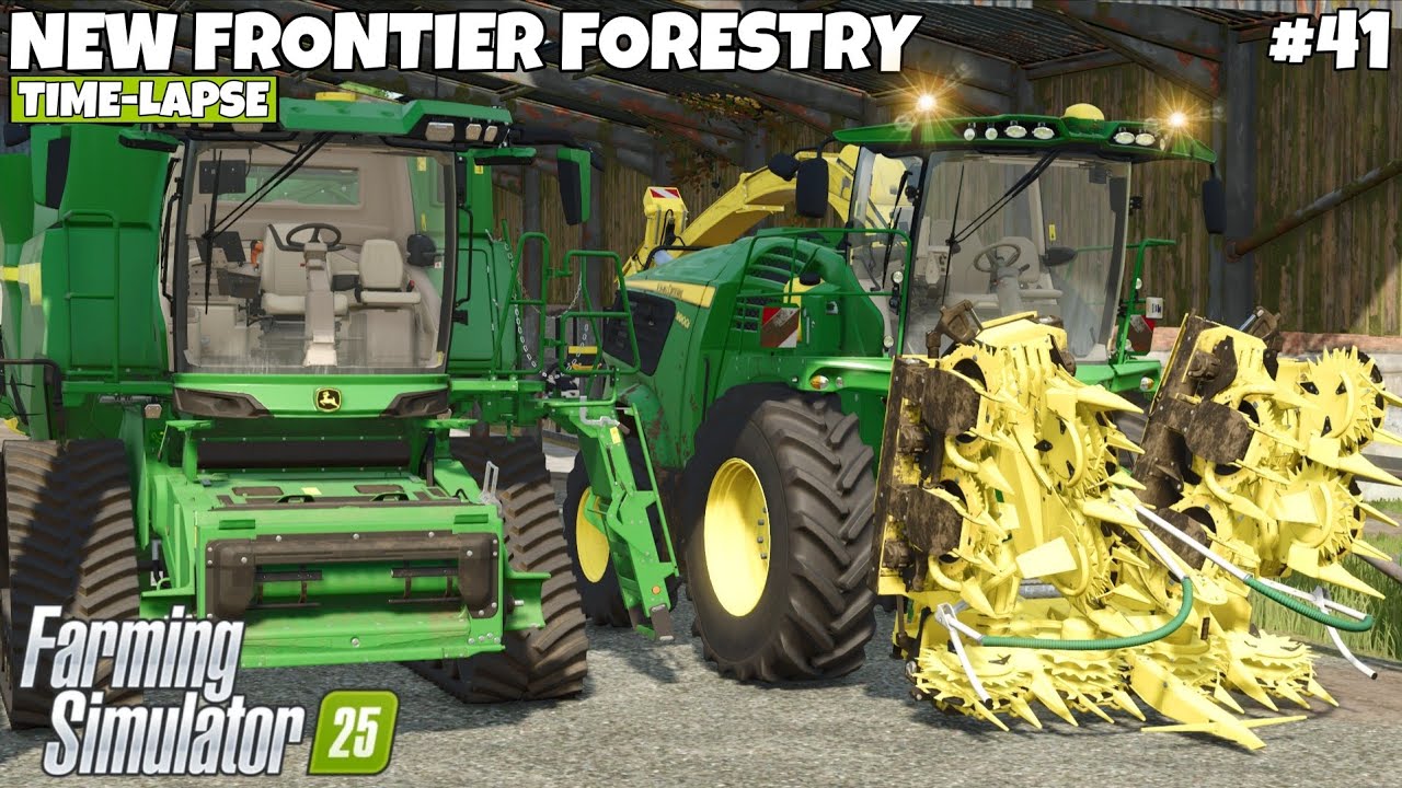 MAKE A CORN SILAGE WITH NEW EQUIPMENT | NEW FRONTIER FORESTRY | Farming Simulator 25 | EP - 41