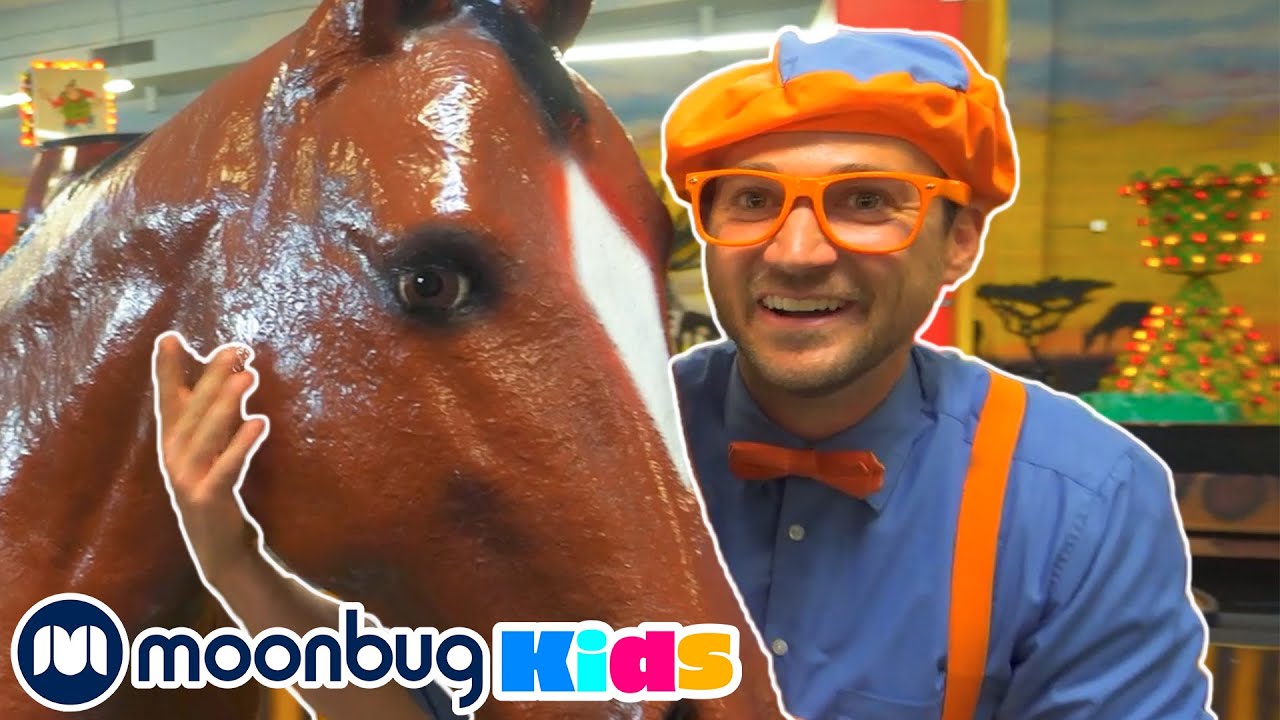 BLIPPI Explores Jungle Animals | Moonbug Kids Play and Learn
