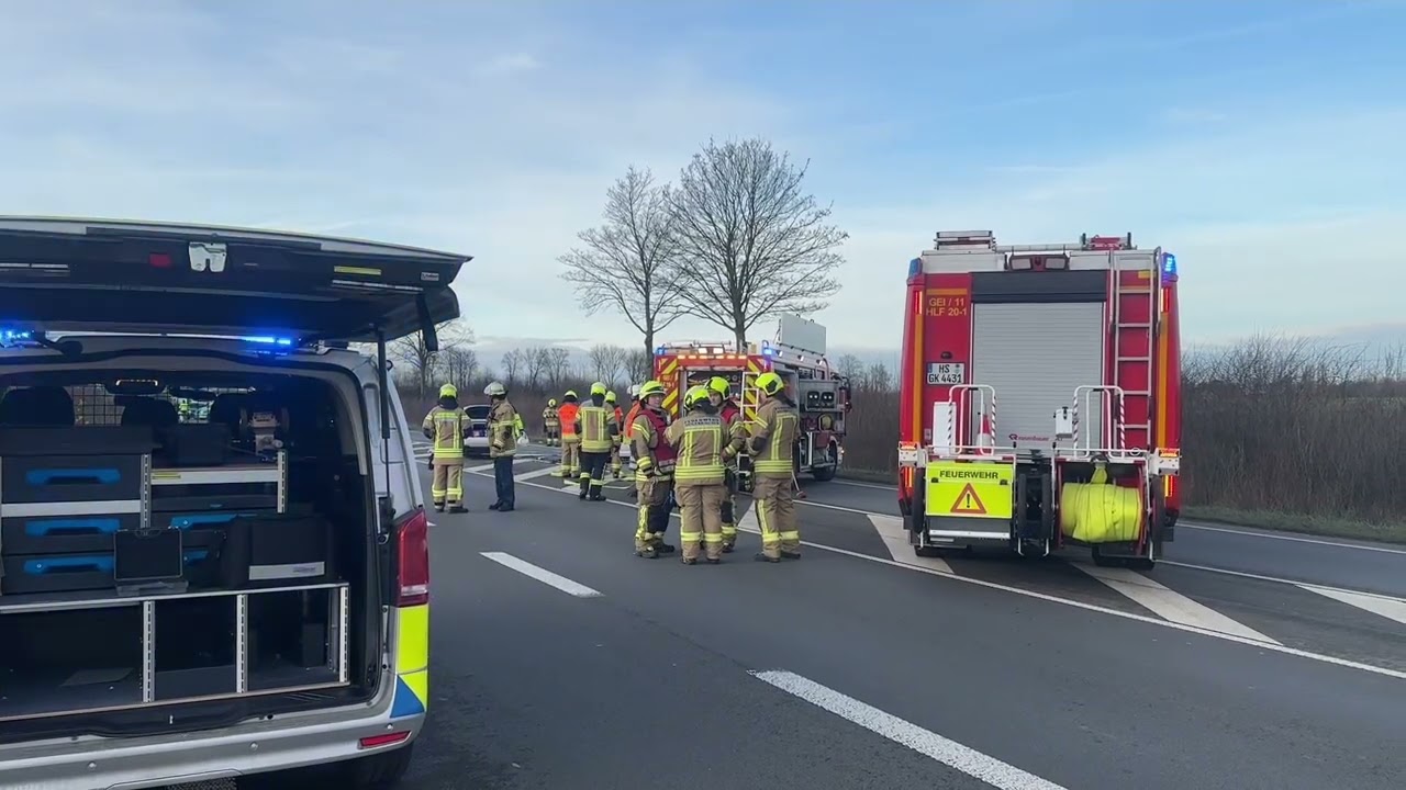 Schwerer Verkehrsunfall auf der B56 bei Geilenkirchen