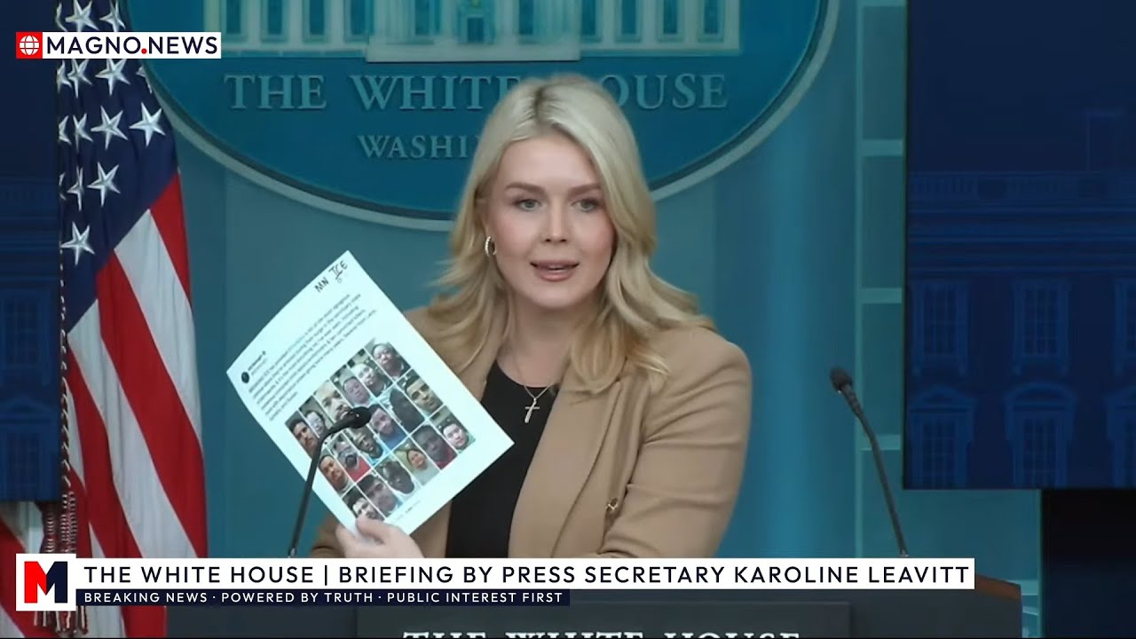 🇺🇸 Press Secretary Karoline Leavitt Schools Legacy Media Reporters at White House Briefing [LIVE]