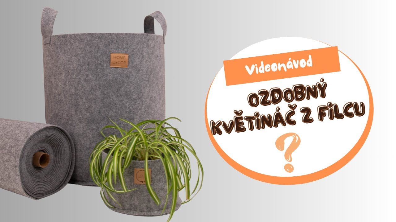 Jak ušít stylový textilní květináč z kvalitního filcu – ideální na balkón nebo terasu! 🌿🪴