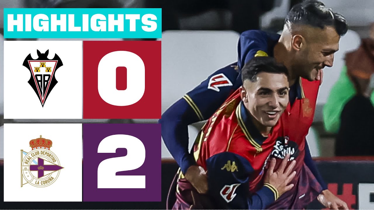 ALBACETE BP 0 - 2 RC DEPORTIVO | RESUMEN LALIGA HYPERMOTION