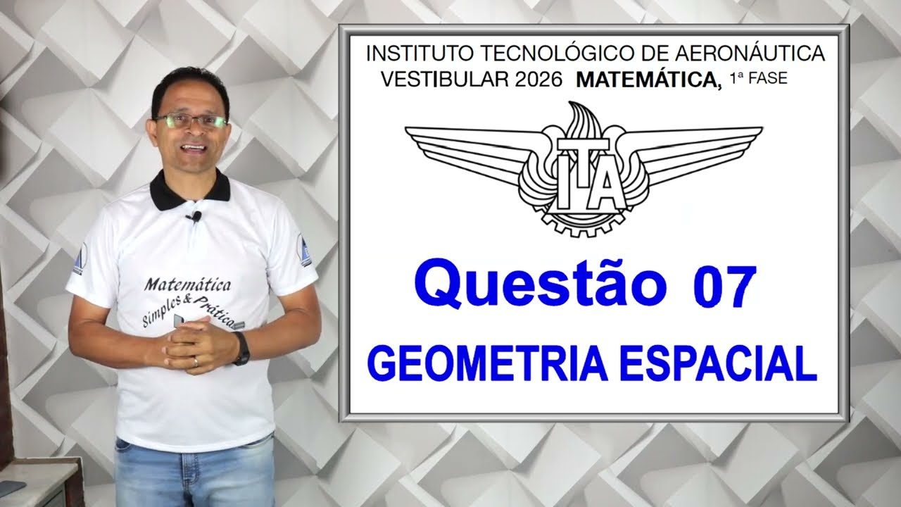 QUESTÃO 07, ITA 2026 (Matriz de Rotação)