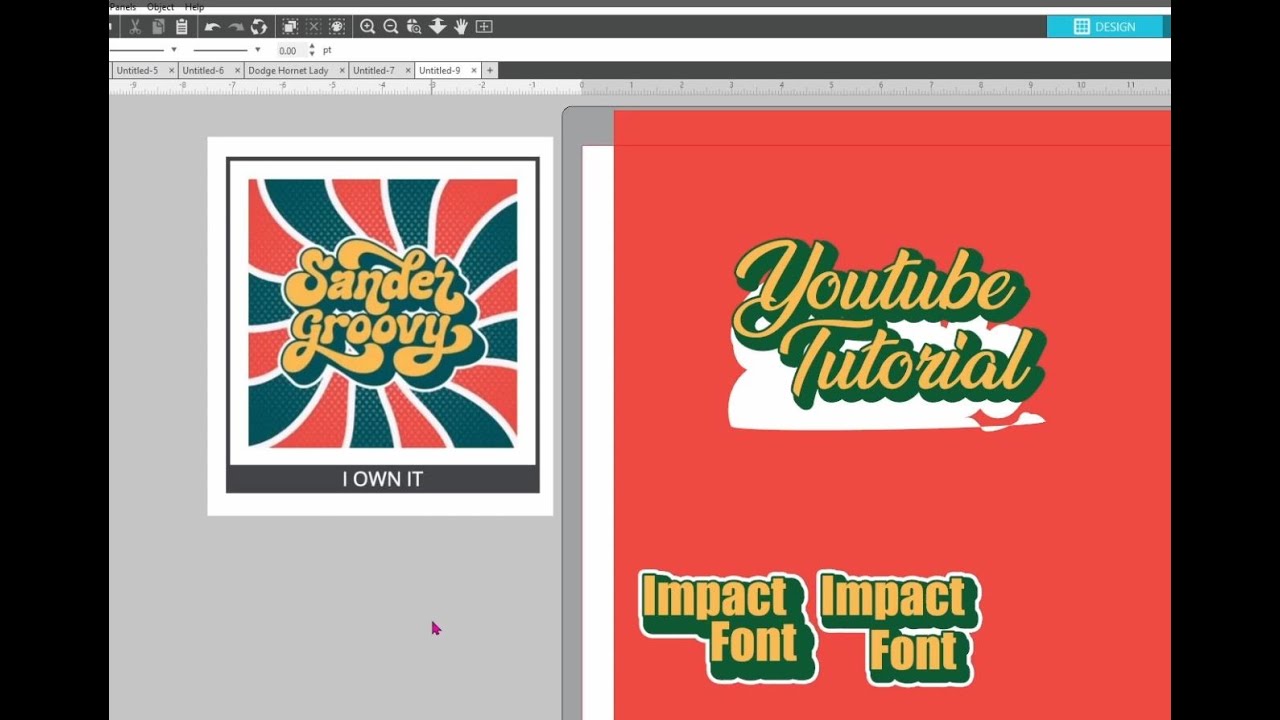 Silhouette Studio Tutorial - 3D Shadowed Text Effect