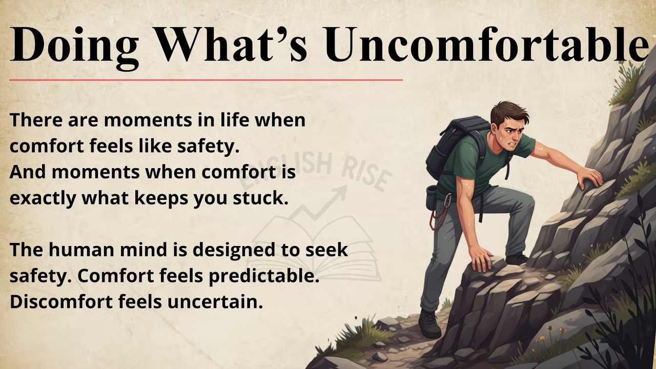 Doing What’s Uncomfortable || Improve Your English Fluency || Graded Reader