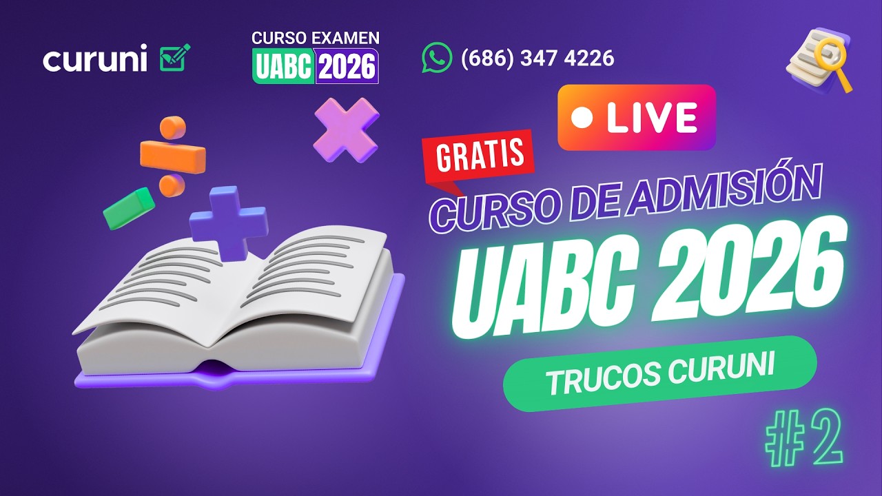 🚨 Trucos para el Examen UABC 2026 | Cómo resolver más rápido y evitar trampas ⚡ (Sesión 2)