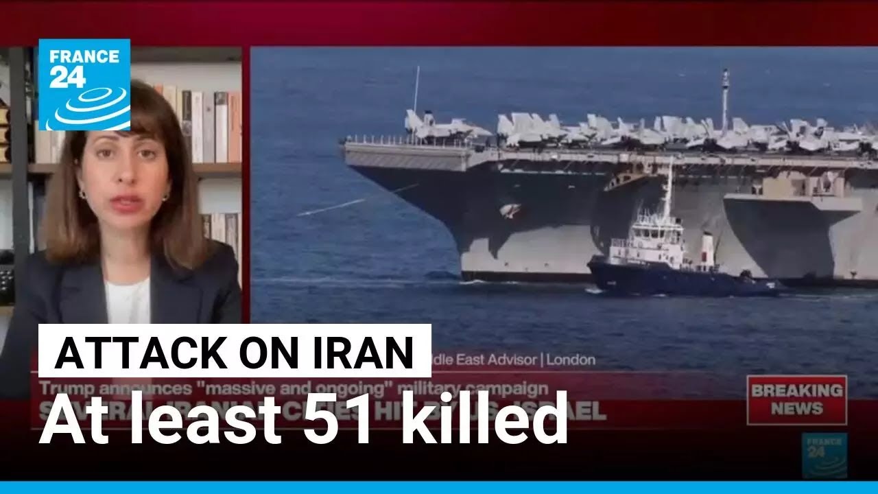 Iran: Tehran says at least 51 people were killed by US-Israeli strikes • FRANCE 24 English