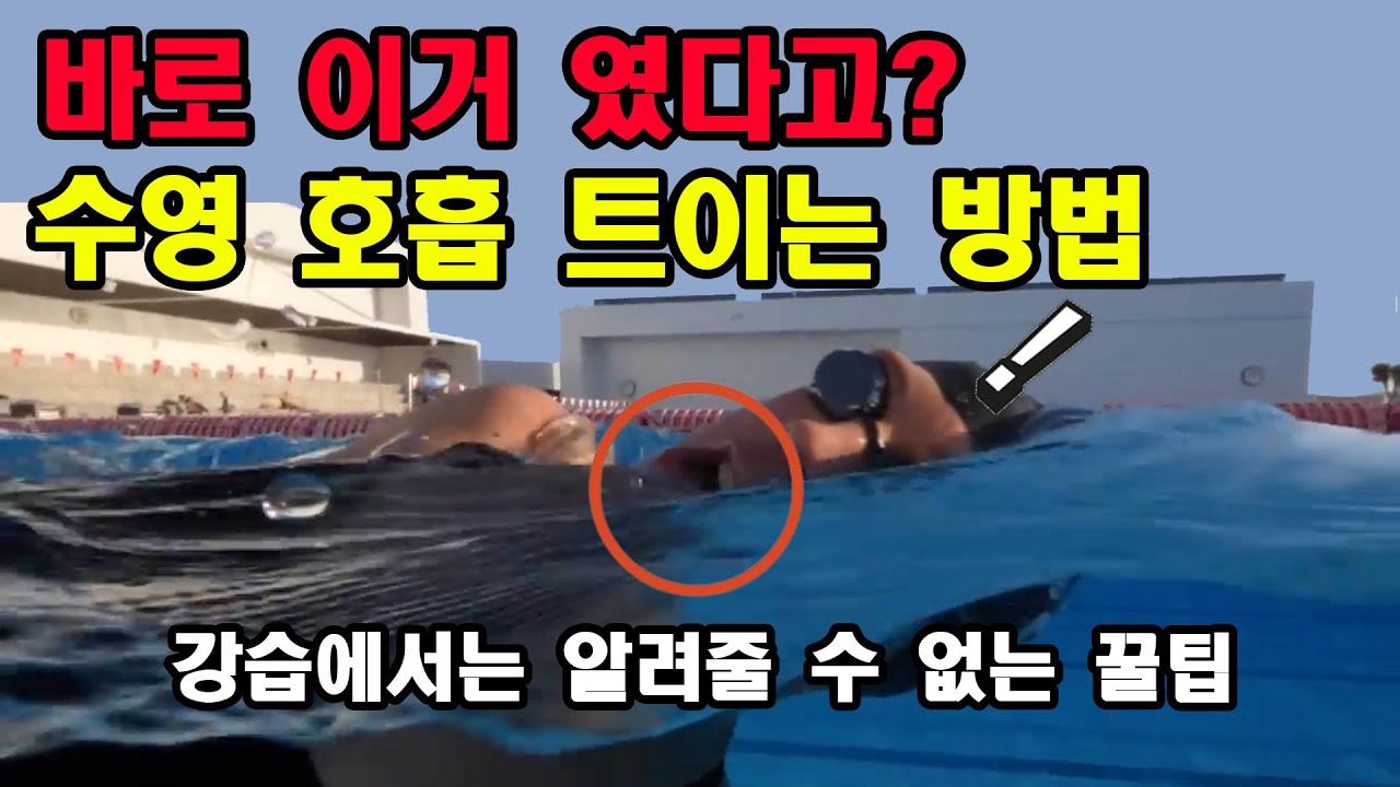 수영 할 때 숨이 찬다면 이거 연습하세요! 올바른 호흡법 몰아보기