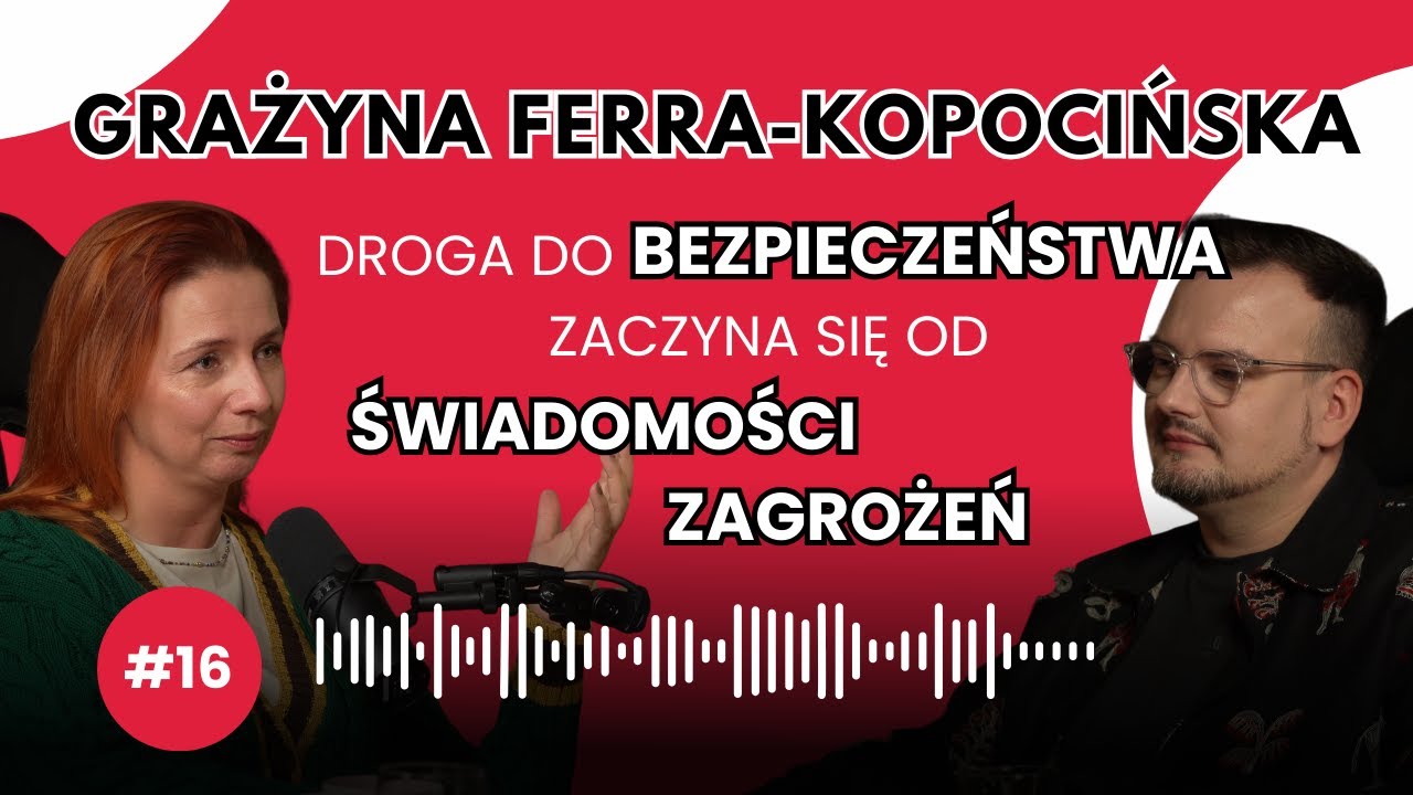 #16 Grażyna Ferra-Kopocińska: Droga do bezpieczeństwa zaczyna się od świadomości zagrożeń