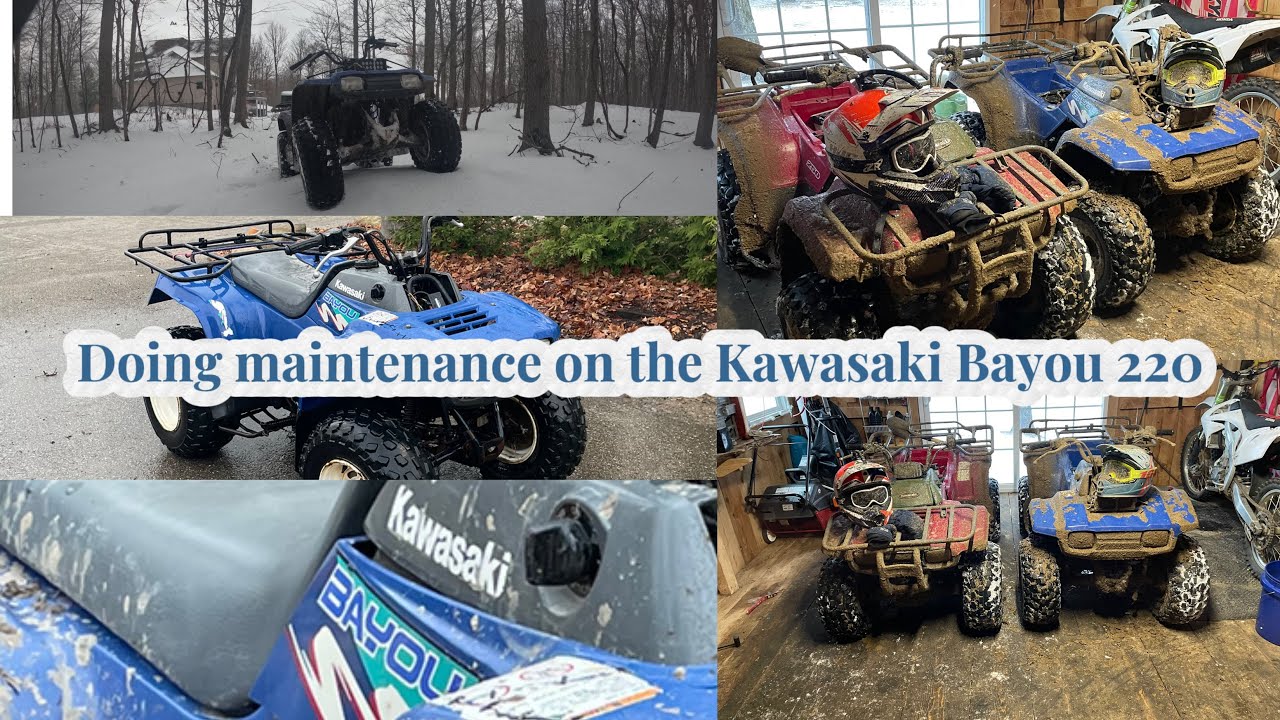 How to do maintenance on the Kawasaki Bayou 220 ￼