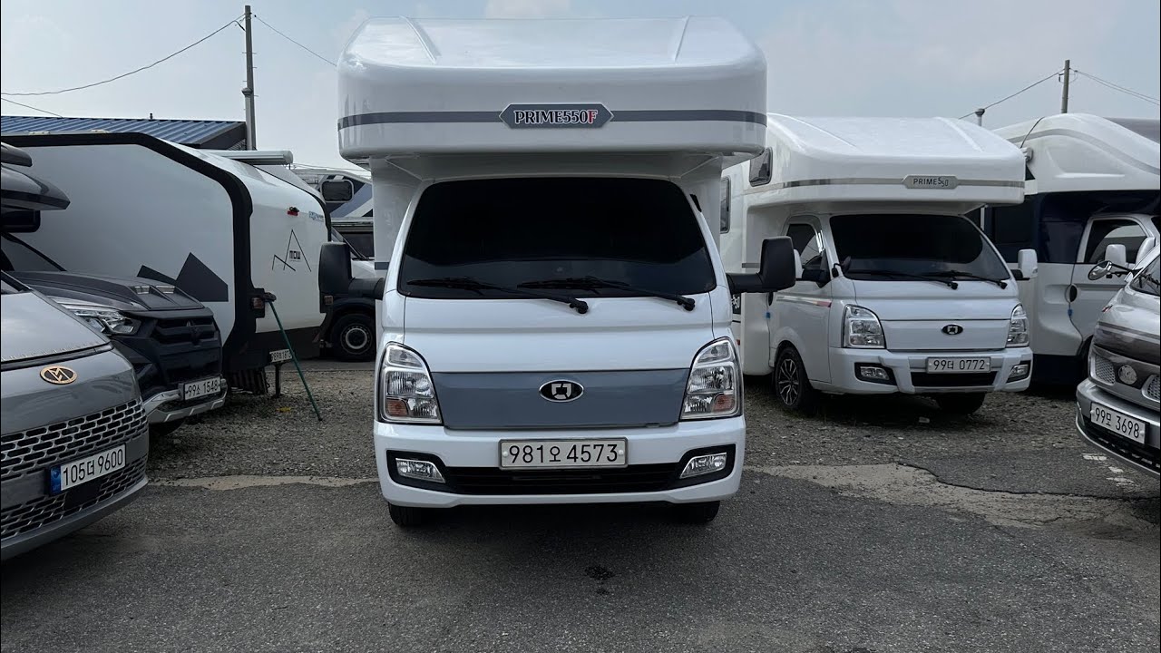 드림밴(드림캠핑카) 프라임550F - 포터2 축미연장 5인승 모터홈