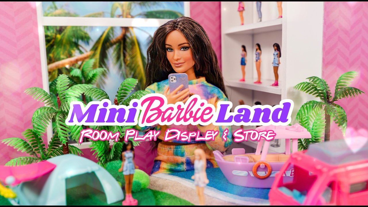 Dolls for Dolls : DIY Mini BarbieLand Doll Room For Doll’s Dolls : Display & Store In The Walls?!