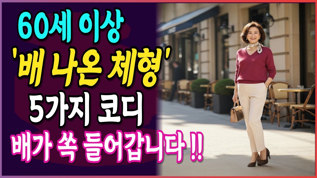 배 나온 시니어 필수! 날씬해 보이게 옷 입는 법 총정리I 시니어패션 I 중장년패션 I 60대 패션 I 70대 패션