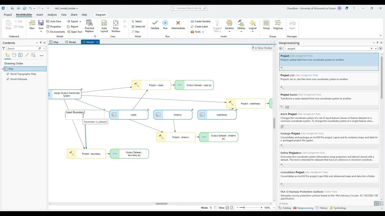 ModelBuilder for ArcGIS 3.6: How to add a vector data processing pipeline