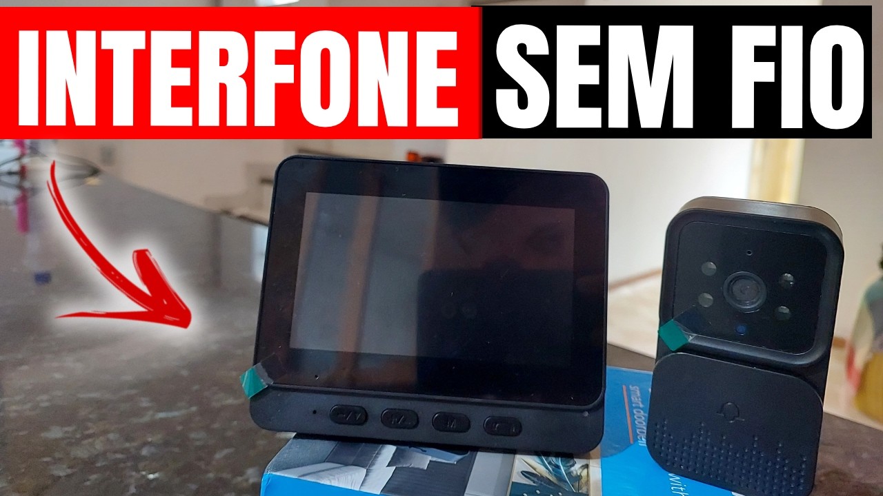 CAMPAINHA SEM FIO, COM CÂMERA. smart home video doorbell. INTERFONE BOM E BARATO.