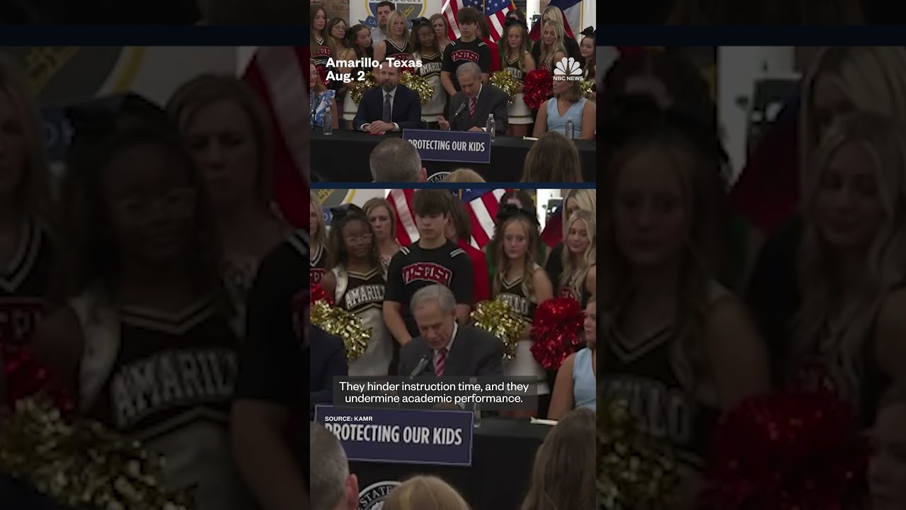 Gov. Abbott bans cellphones in Texas schools