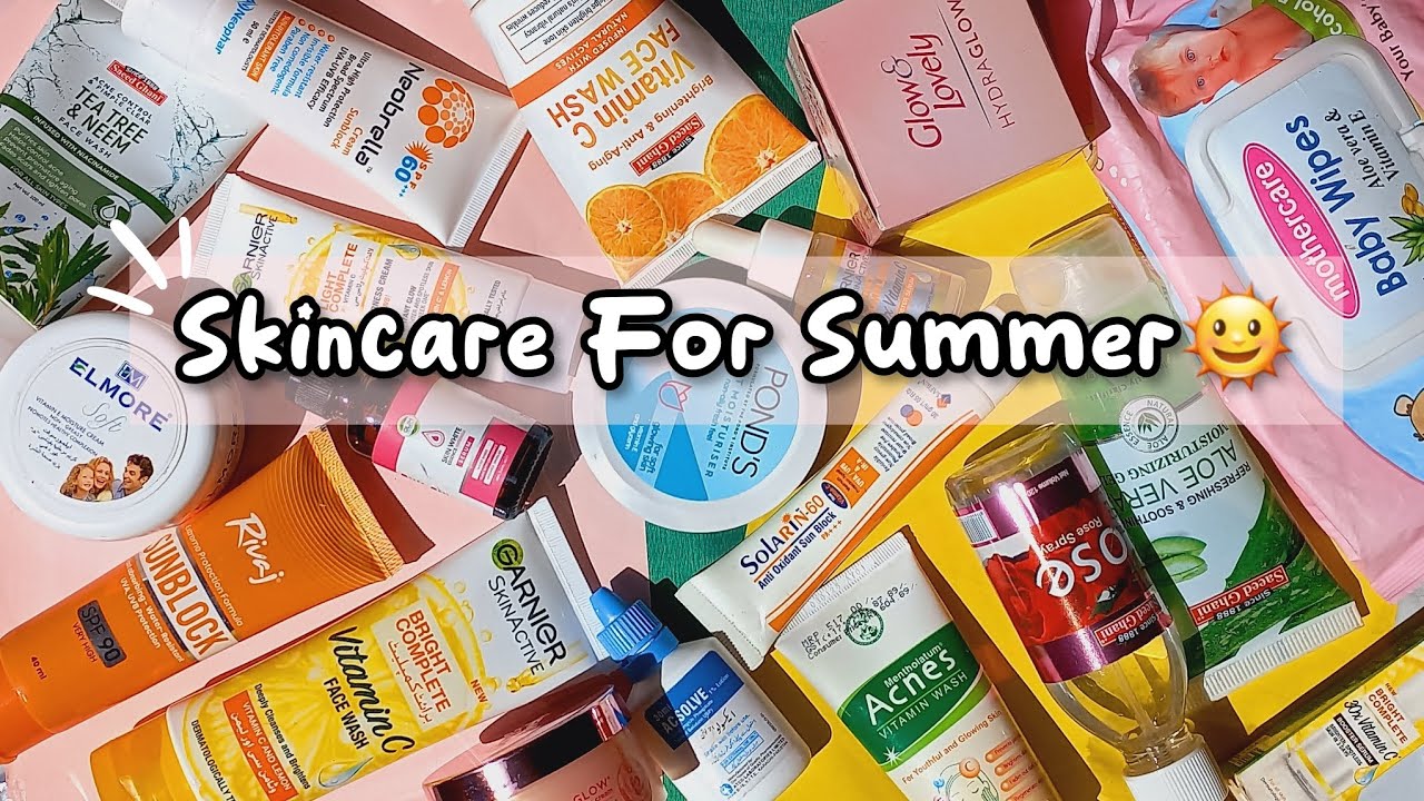 Affordable skincare products for summer 🌞 | summer skincare | summer must have | pakistani skincare