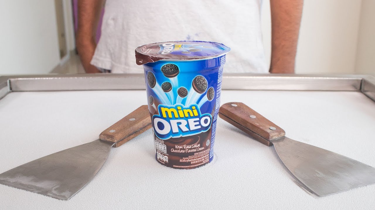 MINI OREO ICE CREAM ROLLS - SATISFYING ASMR