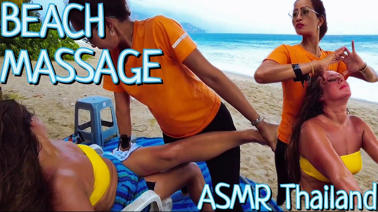ASMR BEACH MASSAGE! Thailand 