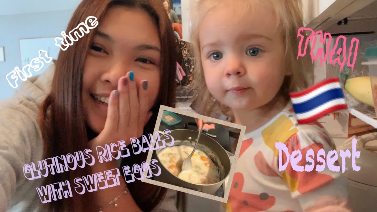 ออแพร์อเมริกา | Making Thai Dessert for the first time with Aria | พาน้องทำ 