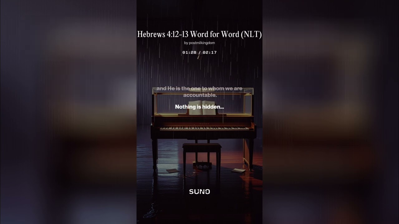 Hebrews 4:12-13 Word for Word (NLT)