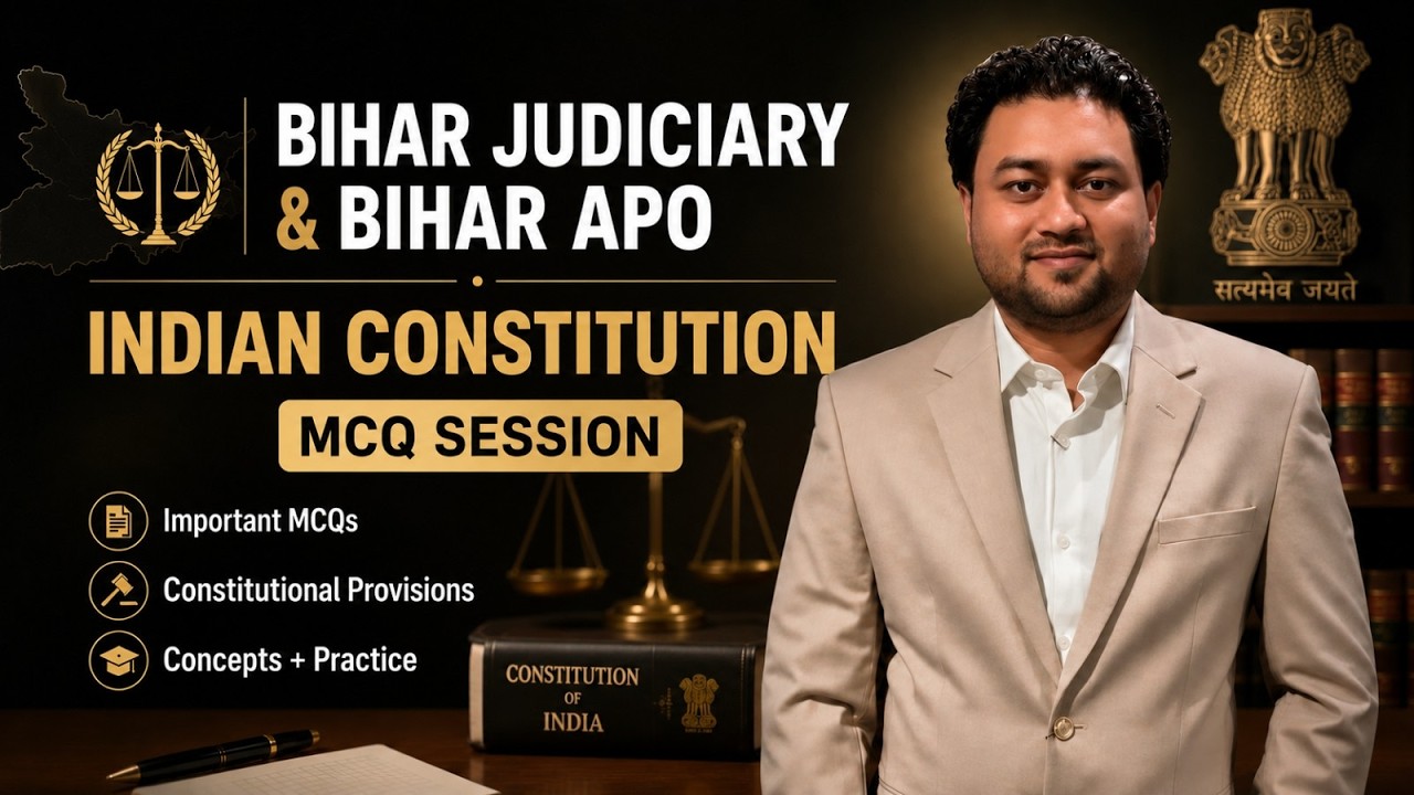 Constitution of India MCQs || Top 100 Cases || Bihar Judiciary 2026 || Bihar APO 2025