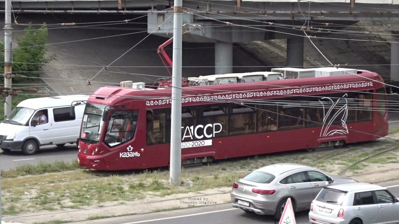 Trams in Kazan, Russia 2021: Трамваи в Казани