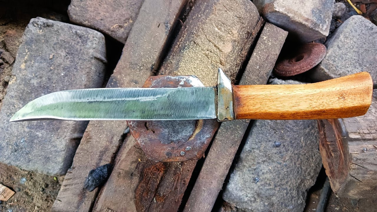 membuat pisau survival,make a survival knife