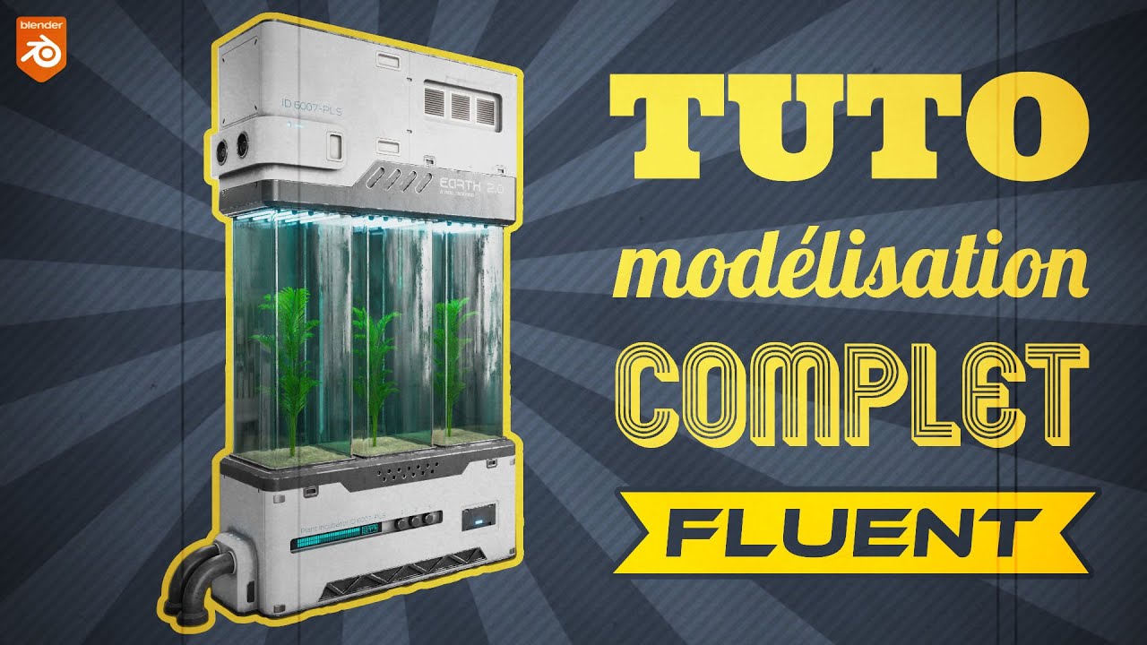 Modéliser un incubateur de plantes scifi ! Fluent et Blender tutoriel