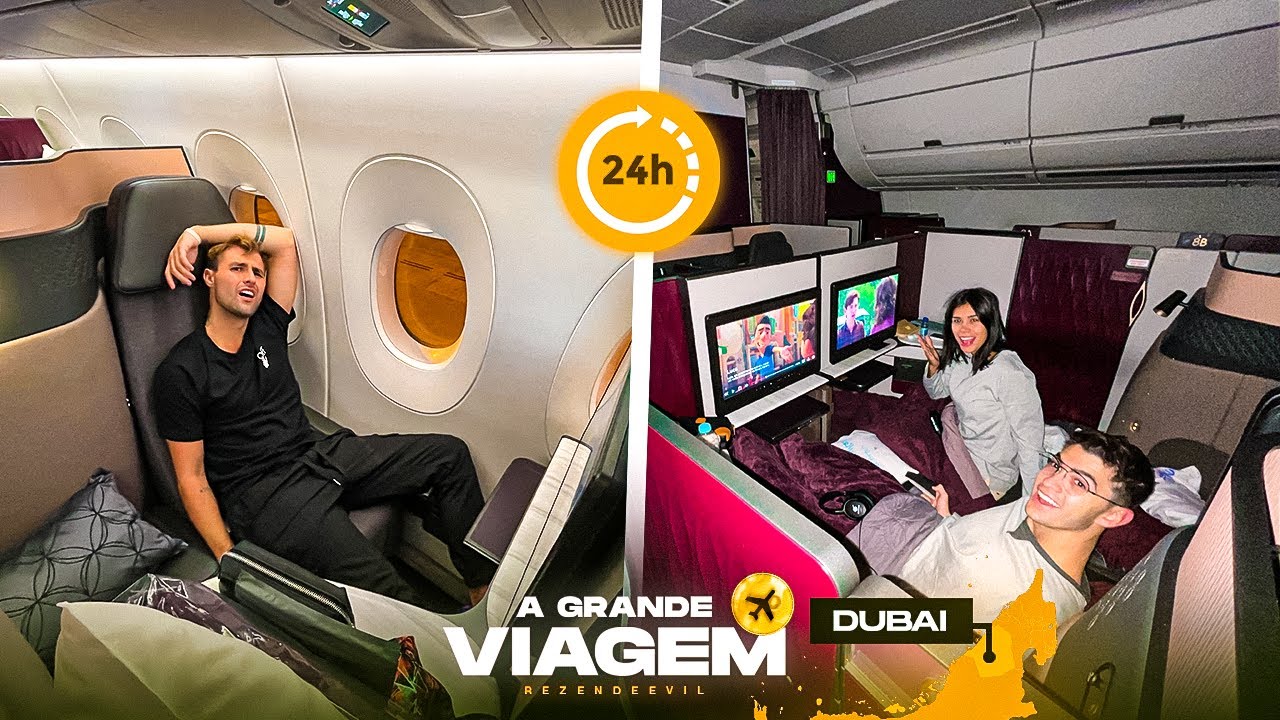 24HRS VIAJANDO EM PRIMEIRA CLASSE!! 🇦🇪 ( VIAGEM PARA DUBAI )