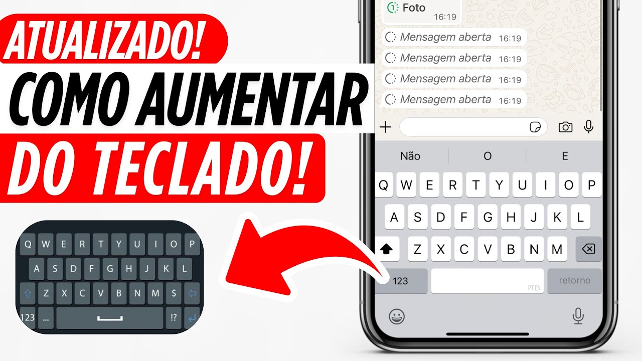 Como AUMENTAR ou DIMINUIR o Tamanho do TECLADO do Celular