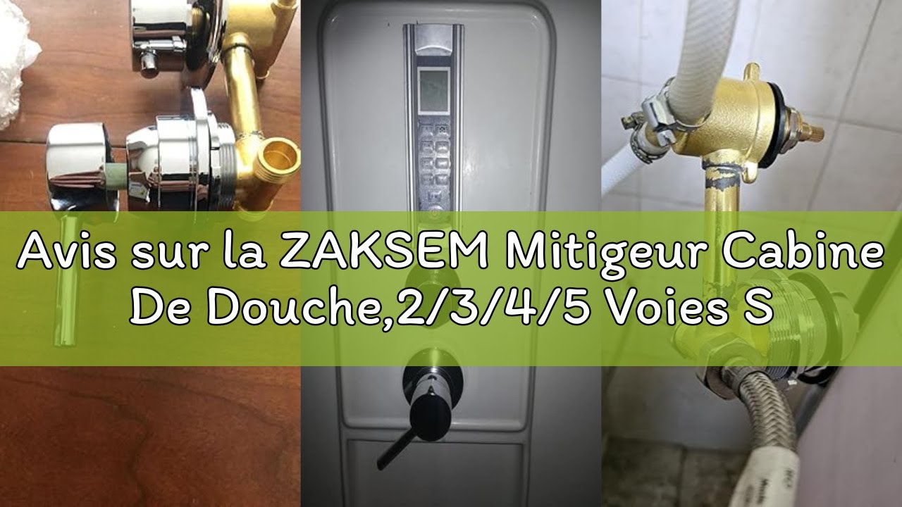 Avis sur la ZAKSEM Mitigeur Cabine De Douche,2/3/4/5 Voies Sortie D'eau Filetage/intubation,Entraxe