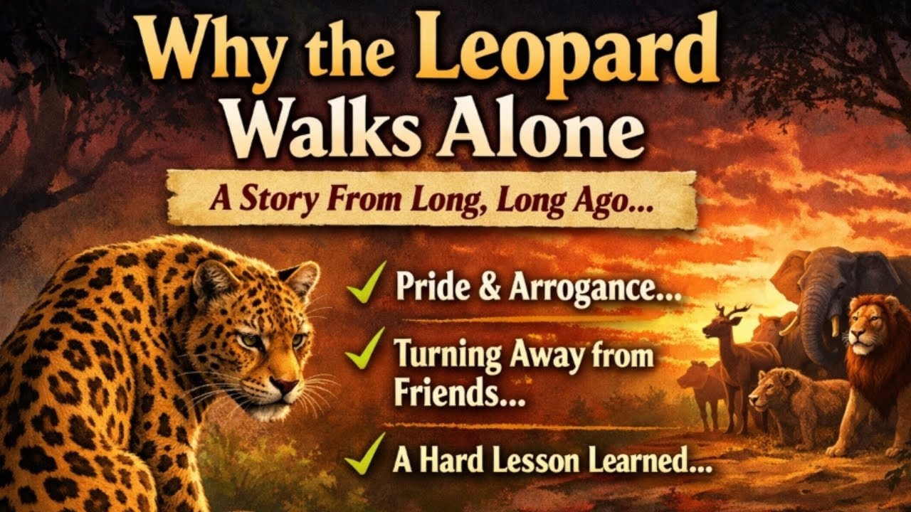 Why  The Leopard Walks Alone | An African Folktale That Teaches Pride and Humility
