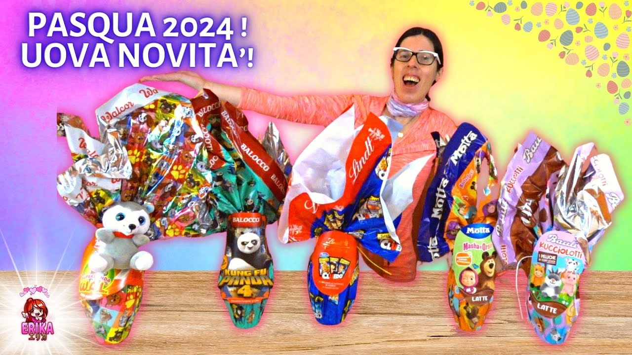 APRO LE UOVA DI PASQUA 2024! KUNG FU PANDA 4, LINDT CLUEDO,  MASHA E ORSO E ALTRE 🤩