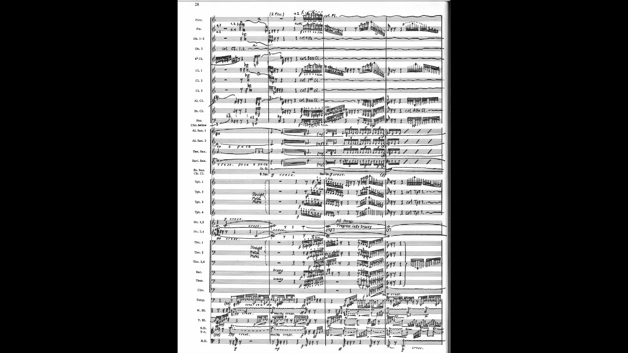Karel Husa - Concerto for Wind Ensemble (1982) [Score-Video]