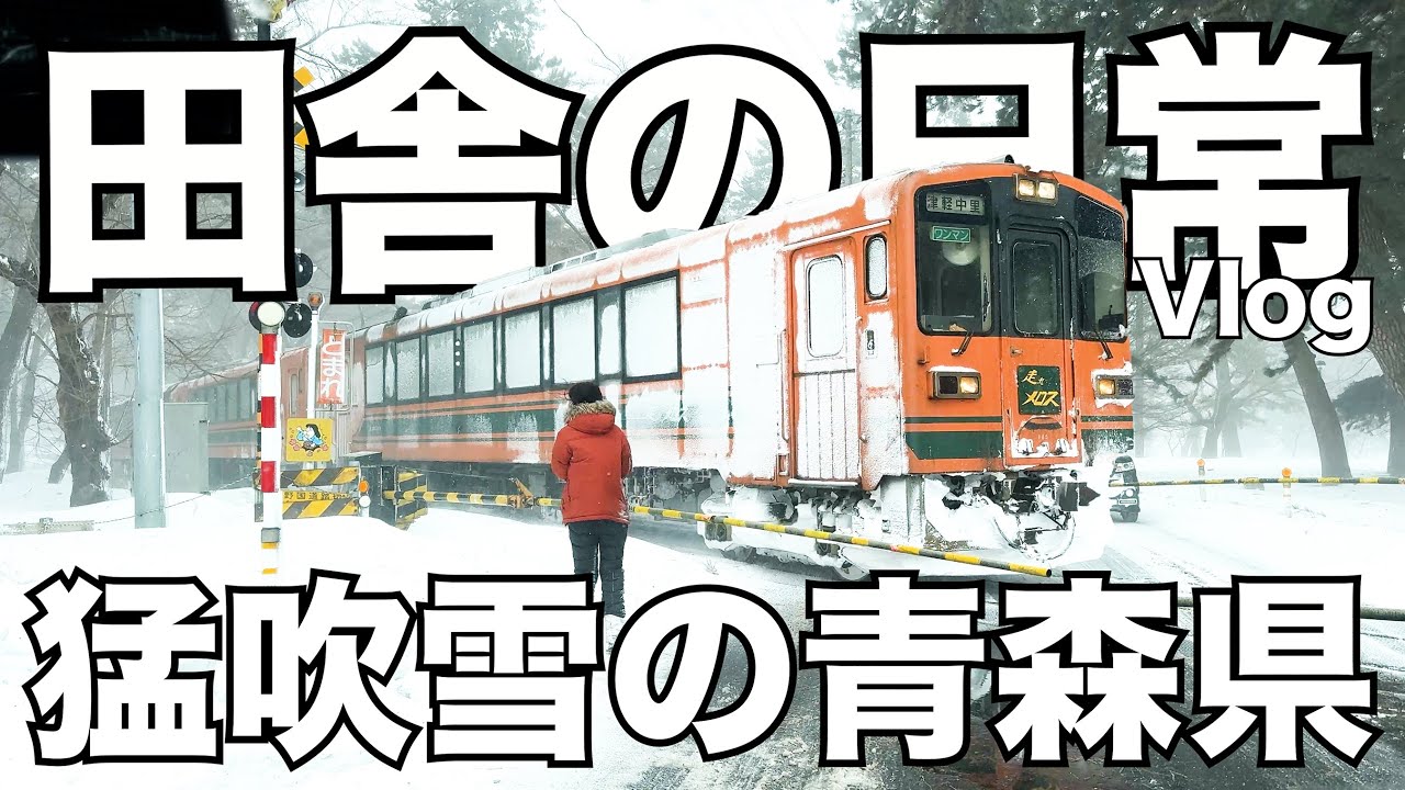 【大寒波再来】猛吹雪の青森、運転がめちゃめちゃ怖い