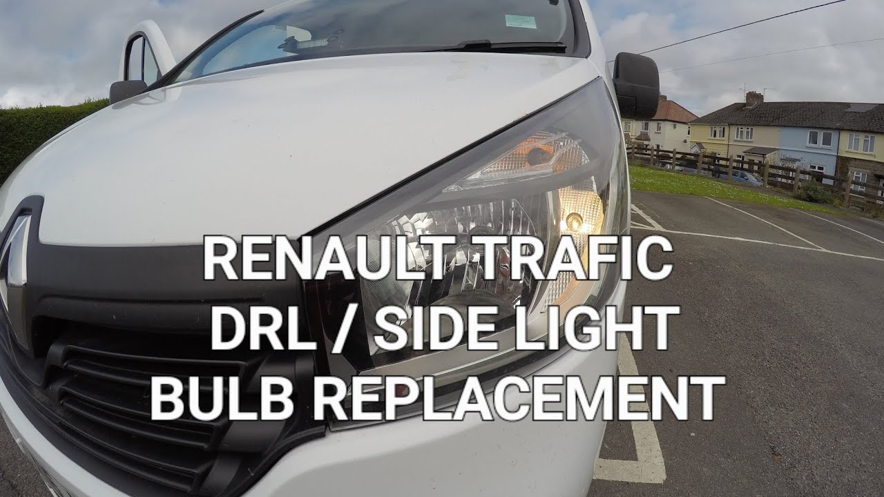 Renault Trafic 2016 (DRL) Снятие ламп дневных ходовых огней / габаритных огней #renaulttrafic #re...