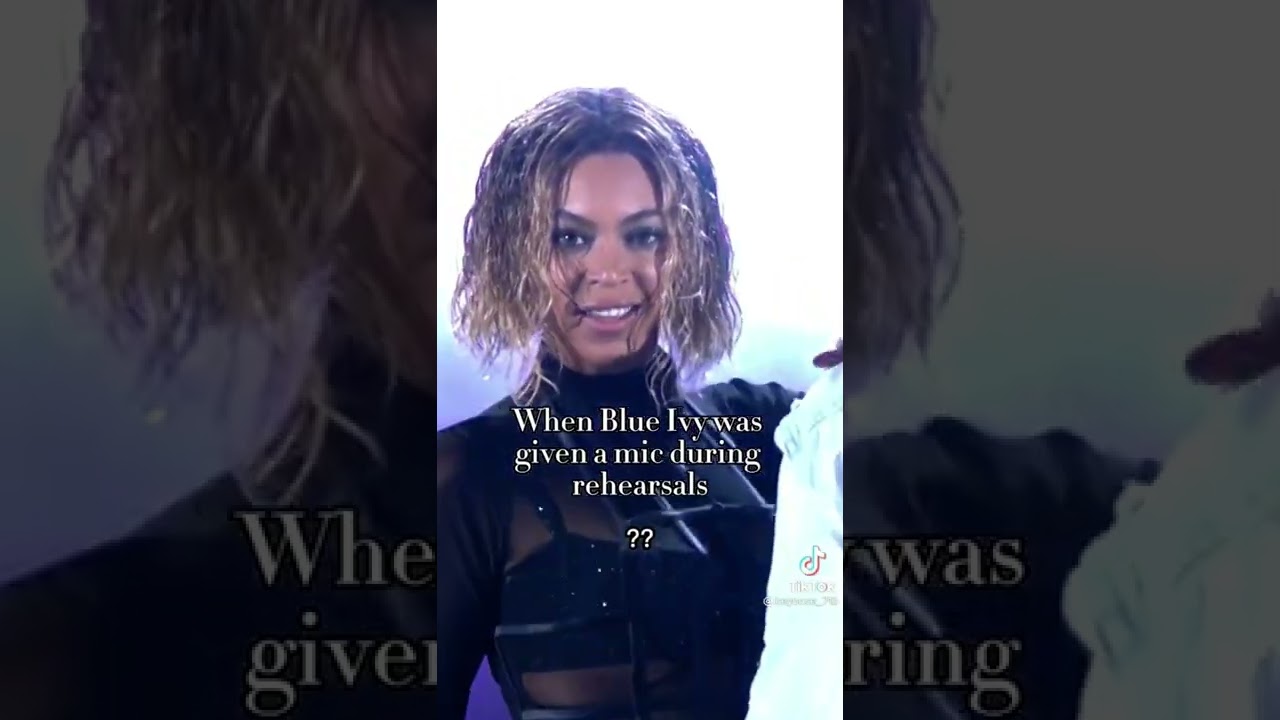 Blue ivy says i love you mommy while beyonce performing #shorts #beyonce #viral #blueivy #cute #baby